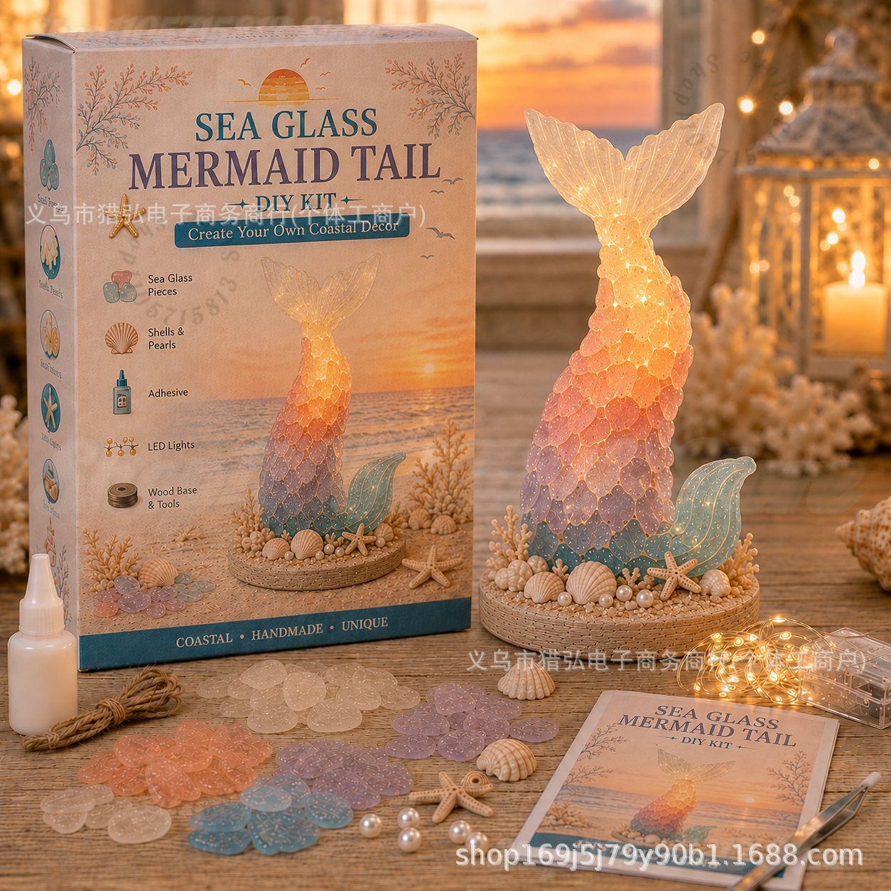 DIY Sea Glass Mermaid Tail Lig - Art Craft Kit recension och pris