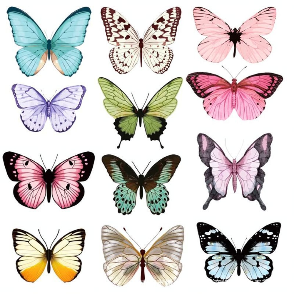 Artificial Butterfly PVC Wall  - Art And Craft For Nursery recension och pris
