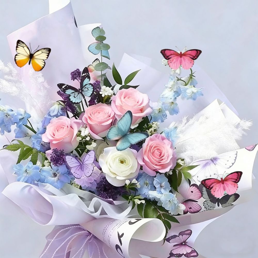 Artificial Butterfly PVC Wall  - Art And Craft For Nursery recension och pris