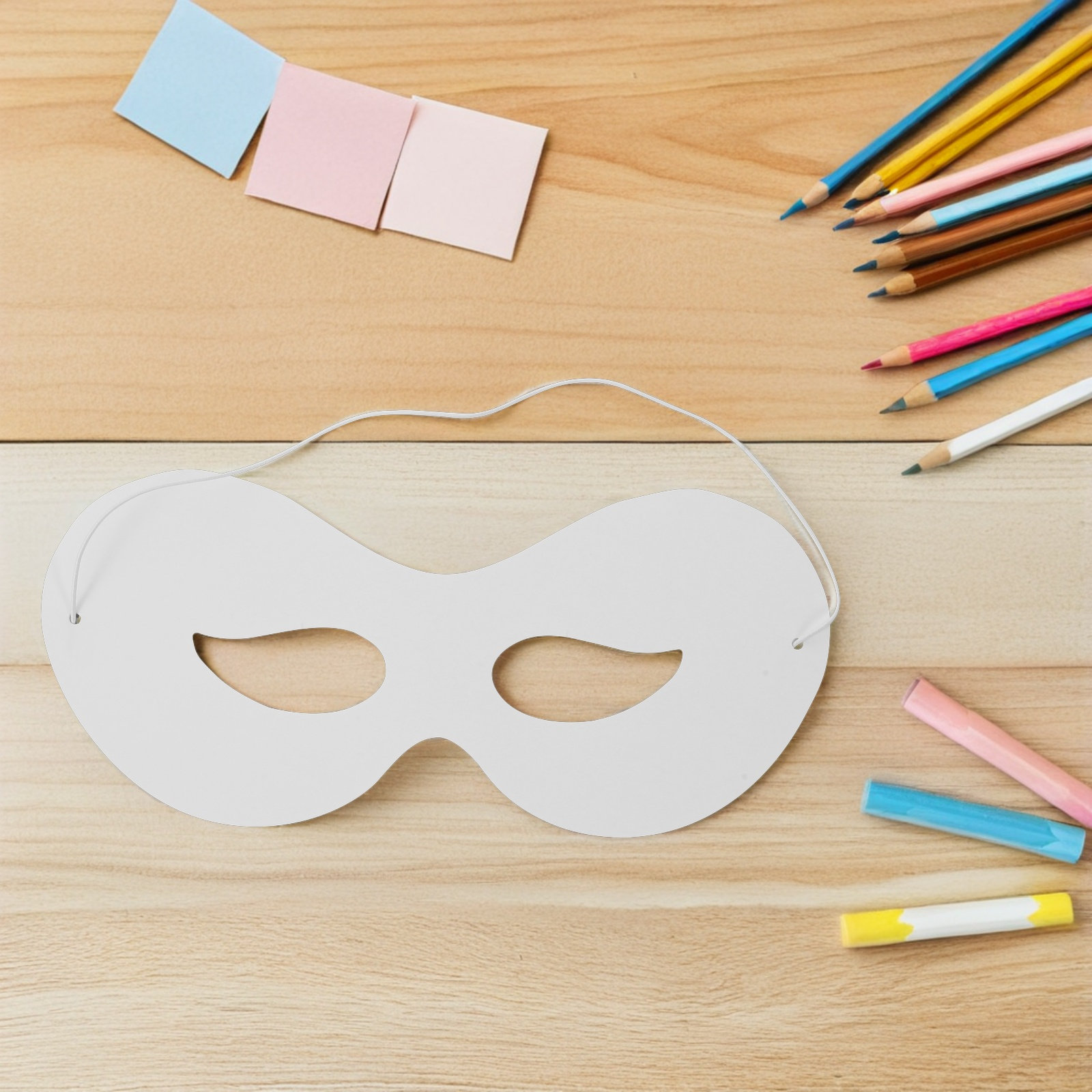 40Pcs Color Your Own Masks Bla - Art Craft With Paper recension och pris