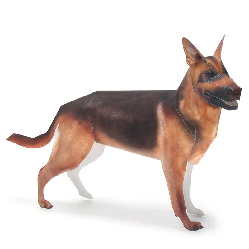 German Shepherd Dog Origami Ar - Art Craft Cardboard recension och pris