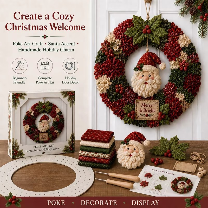 3D Christmas Fabric Poke Art K - Art Craft Kit recension och pris