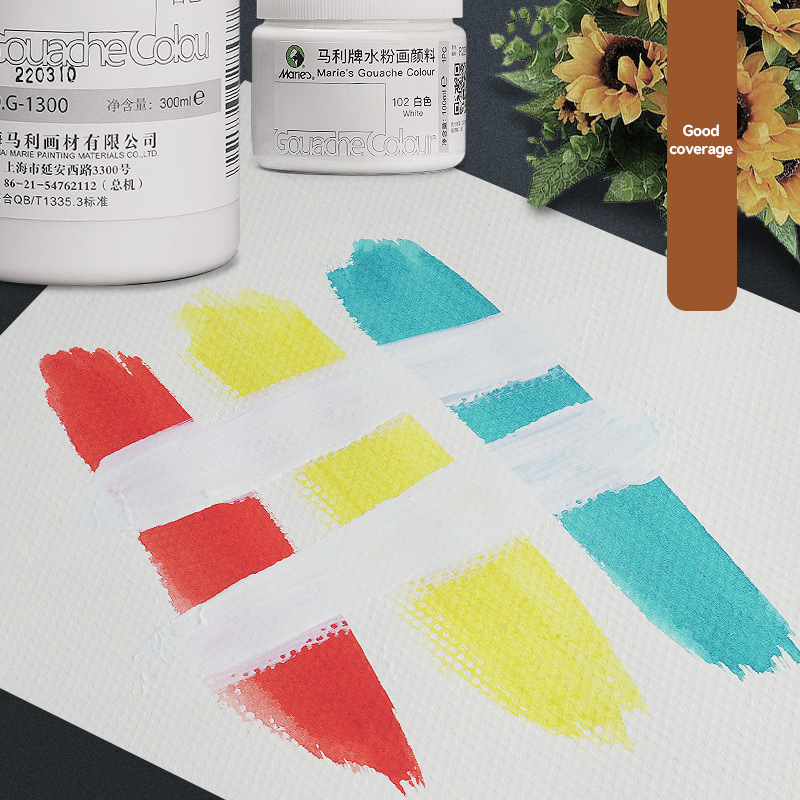 White Gouache Paint 100ml/300m - Gouache Paint Set recension och pris