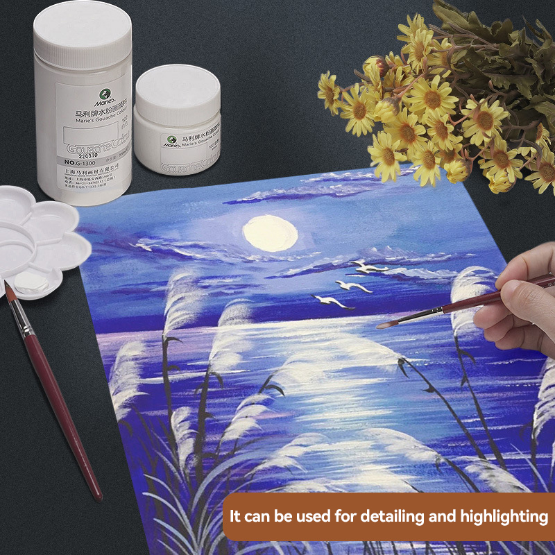 White Gouache Paint 100ml/300m - Gouache Paint Set recension och pris