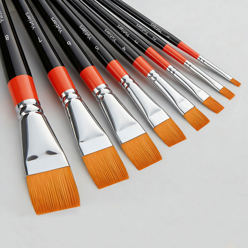 1Pc Artist Flat Paint Brushes  - Gouache Paint Set recension och pris
