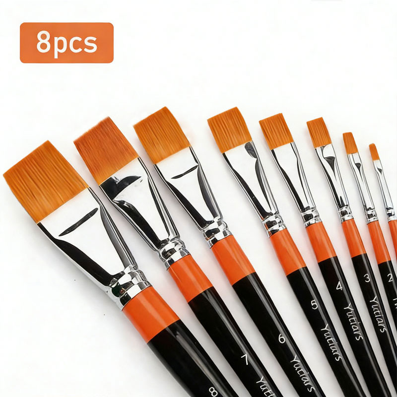 1Pc Artist Flat Paint Brushes  - Gouache Paint Set recension och pris