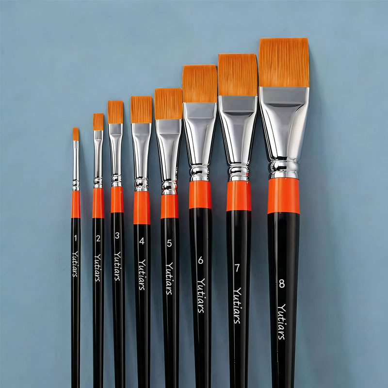 1Pc Artist Flat Paint Brushes  - Gouache Paint Set recension och pris