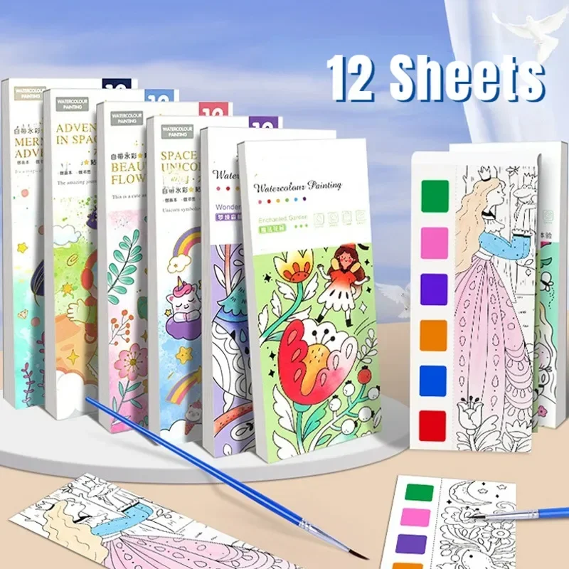 Kids Portable Watercolor Paint - Gouache Paint Set recension och pris